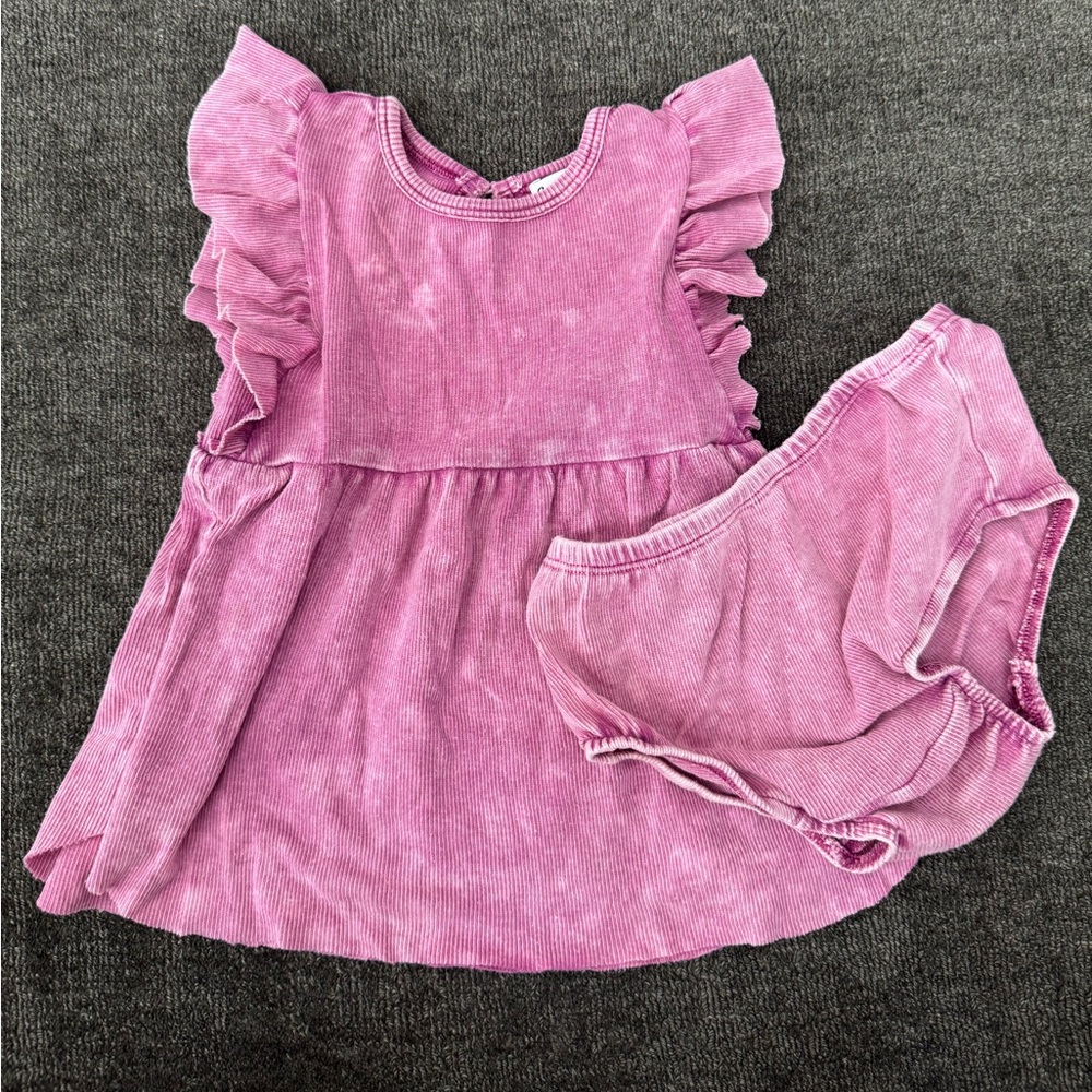 LIKE NEW Splendid Mineral Wash Rib Dress Set